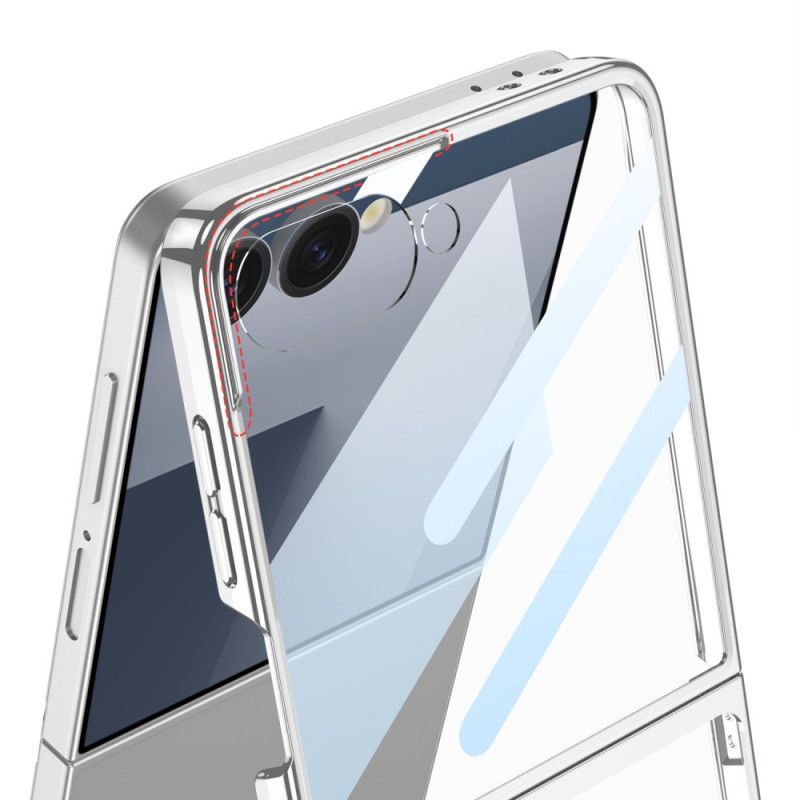 Coque Samsung Galaxy Z Flip 7 Protection Écran et Rebords Effet Métal