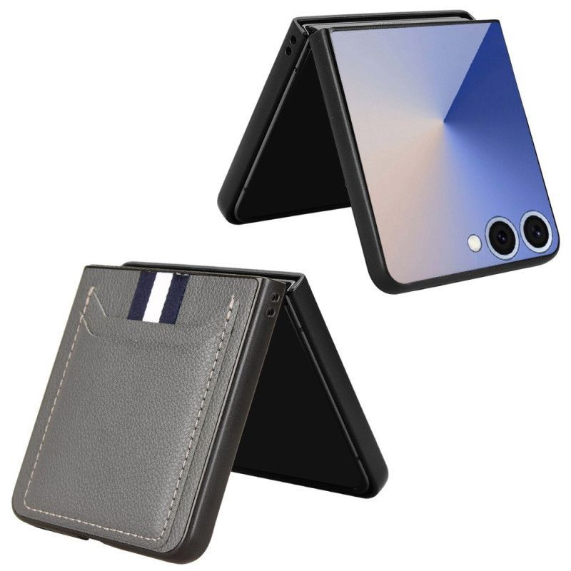 Coque Samsung Galaxy Z Flip 7 Style Cuir Porte-Cartes