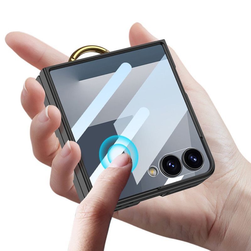 Coque Samsung Galaxy Z Flip 7 Support-Anneau et Porte-Cartes