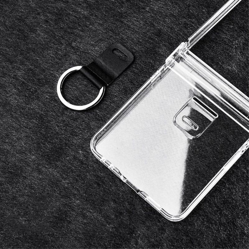 Coque Samsung Galaxy Z Flip 7 Transparente avec Anneau-Support