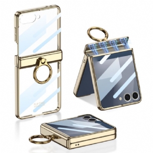 Coque Samsung Galaxy Z Flip 7 Transparente avecSupport et Protection Magnétique GKK