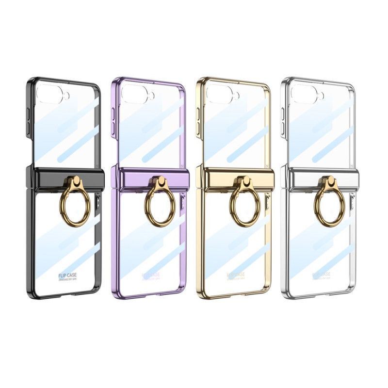 Coque Samsung Galaxy Z Flip 7 Transparente avecSupport et Protection Magnétique GKK