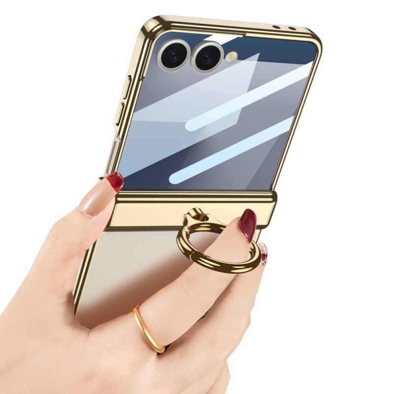 Coque Samsung Galaxy Z Flip 7 Transparente avecSupport et Protection Magnétique GKK