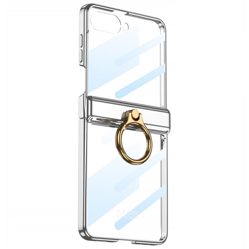 Coque Samsung Galaxy Z Flip 7 Transparente avecSupport et Protection Magnétique GKK