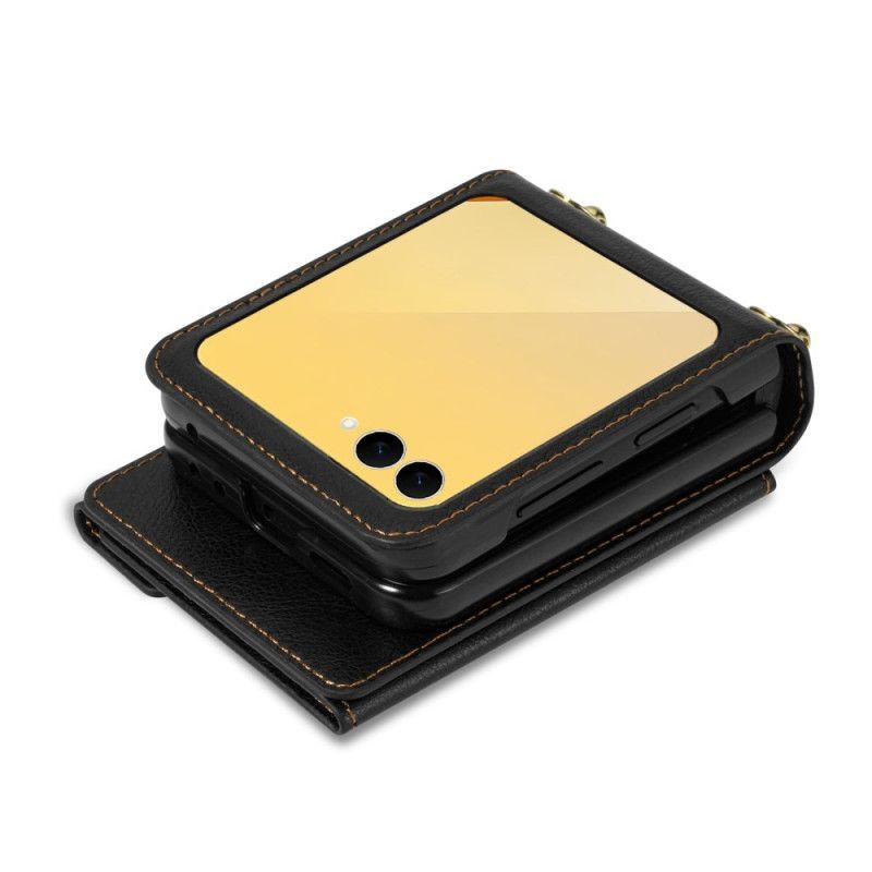 Étui Samsung Galaxy Z Flip 7 Portefeuille à Bandoulière N.BEKUS