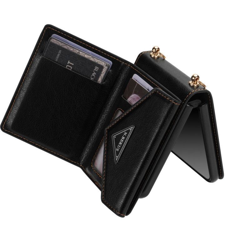 Étui Samsung Galaxy Z Flip 7 Portefeuille à Bandoulière N.BEKUS