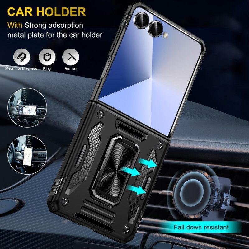 pour Samsung Galaxy Z Flip 7 Ultra Résistante Support et Protection d'Objectif