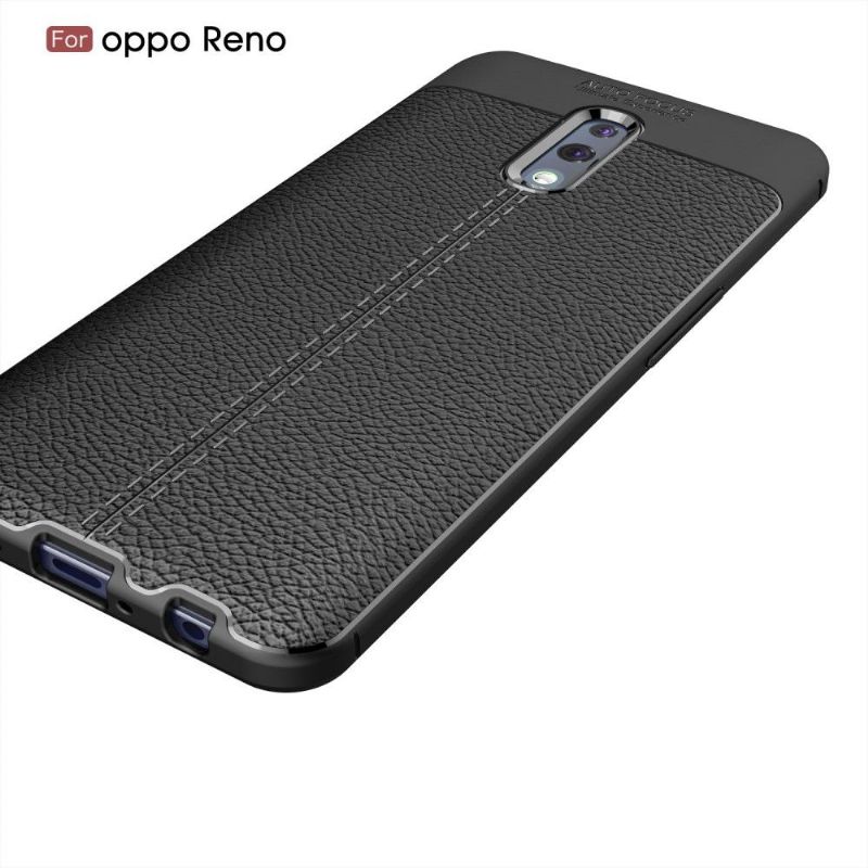 Oppo Reno - Coque gel finition simili cuir