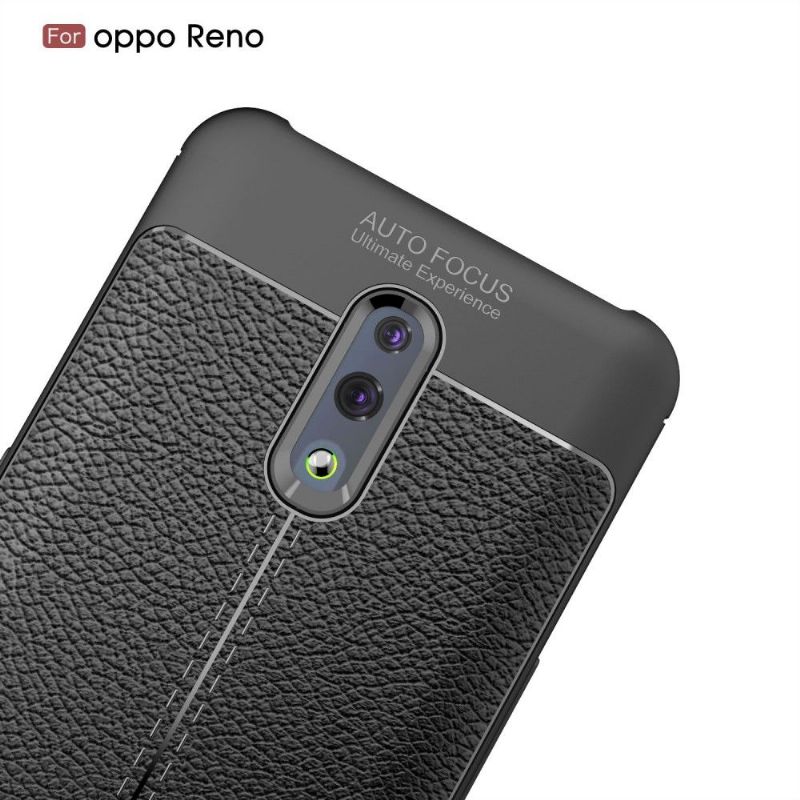 Oppo Reno - Coque gel finition simili cuir