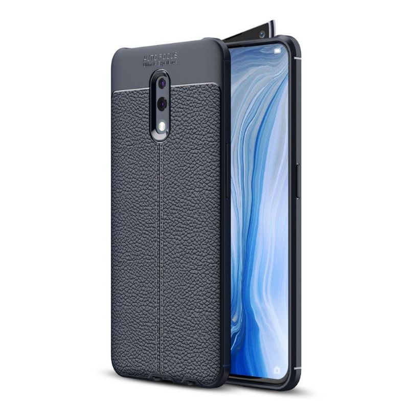 Oppo Reno - Coque gel finition simili cuir