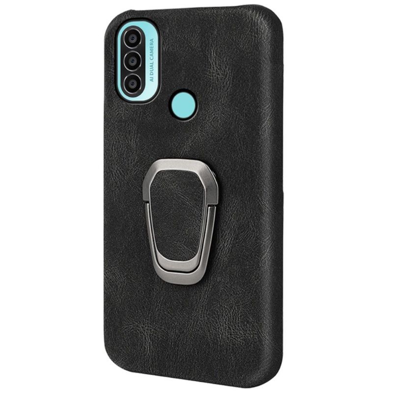 Coque Motorola Moto E20 / E30 / E40 imitation cuir avec support