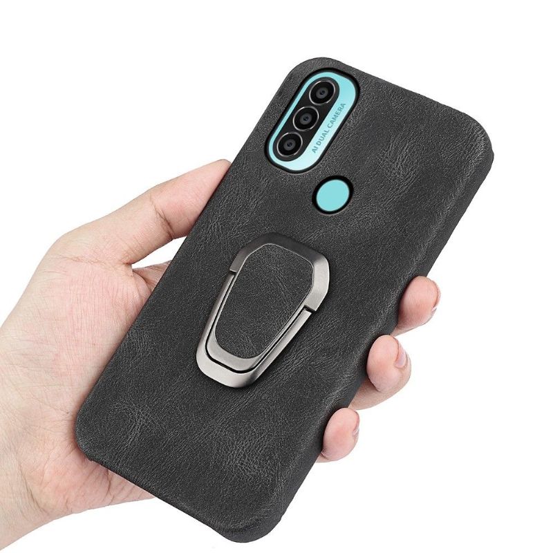 Coque Motorola Moto E20 / E30 / E40 imitation cuir avec support