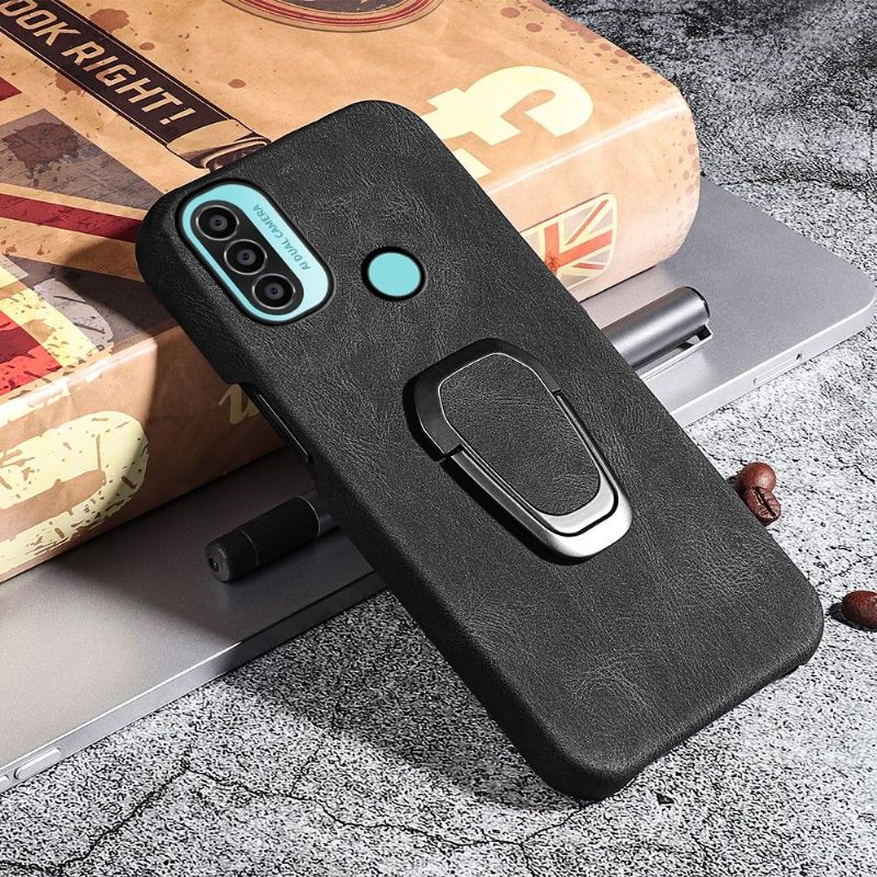 Coque Motorola Moto E20 / E30 / E40 imitation cuir avec support