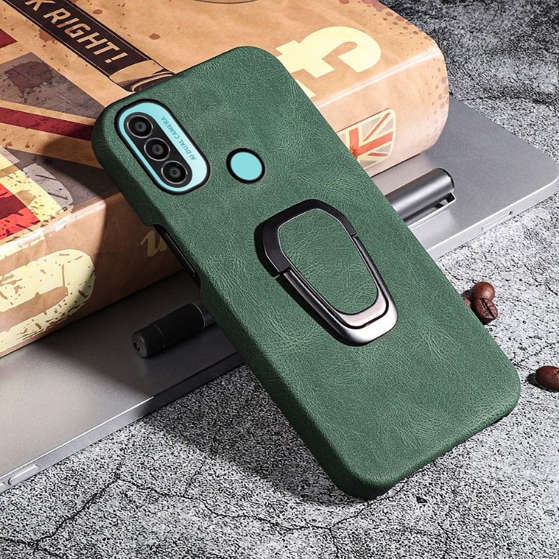 Coque Motorola Moto E20 / E30 / E40 imitation cuir avec support