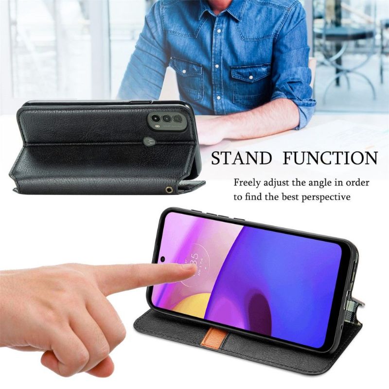 Housse Motorola Moto E40 / E30 / E20 KUB Design Porte Cartes