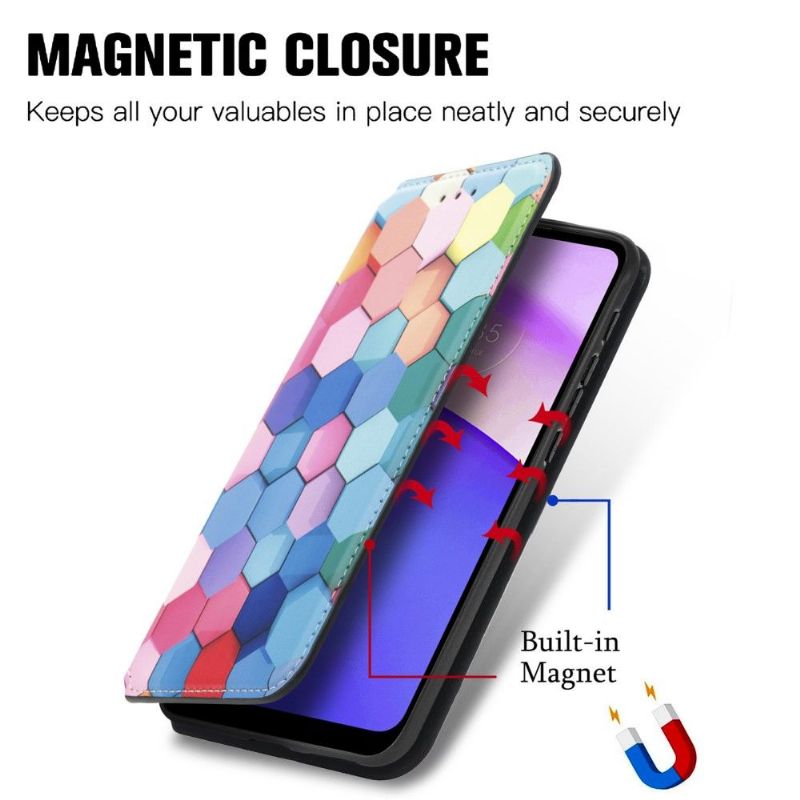 Housse Motorola Moto E40 / E30 / E20 nid d'abeille coloré
