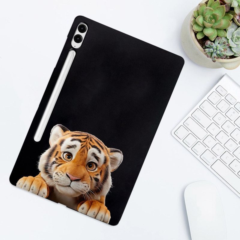 Coque Samsung Galaxy Tab S10 Plus / S9 FE Plus / S9 Plus Porte-Stylet Tigre