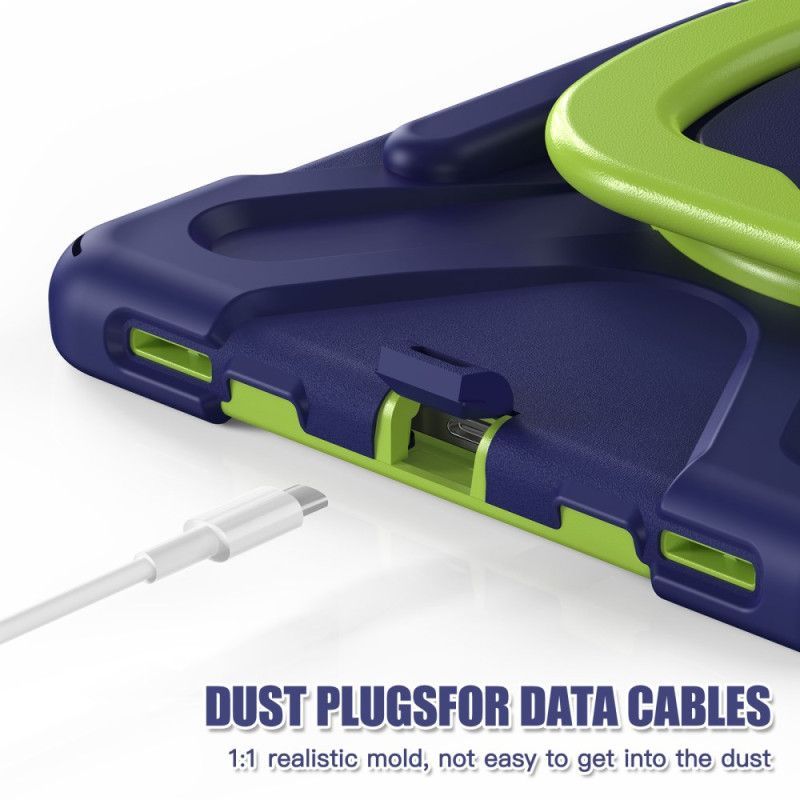 Coque Samsung Galaxy Tab S10 Plus / S9 FE Plus /S9 Plus/S8 Plus/S7 Plus/S7 FE Multifonctions Support Rotatif et Poignée