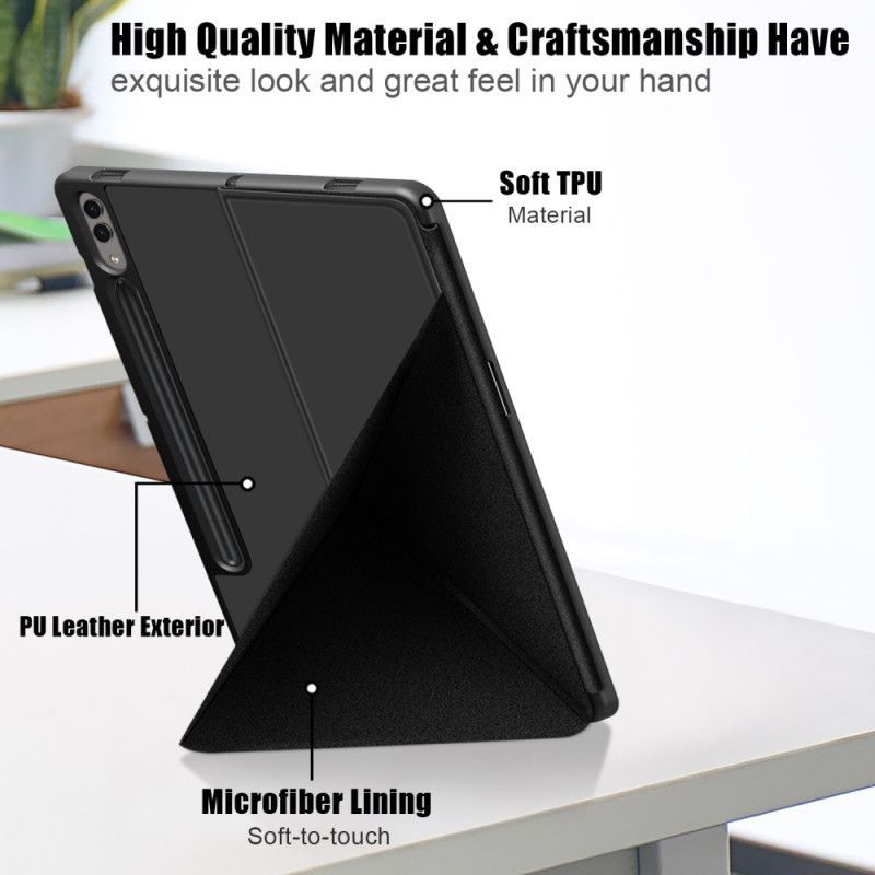Étui Samsung Galaxy Tab S10 Plus et S9 Plus Support Origami