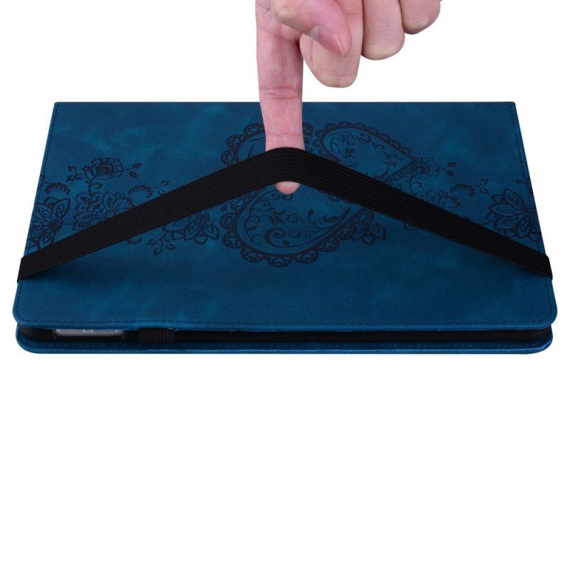 Étui Samsung Galaxy Tab S10 Plus / S9 FE Plus / S9 Plus Effet Daim Coeurs