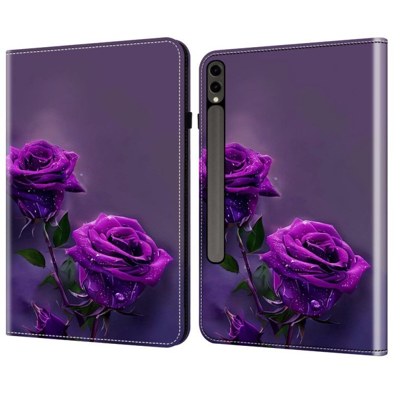 Étui Samsung Galaxy Tab S10 Plus / S9 FE Plus / S9 Plus Roses Violettes