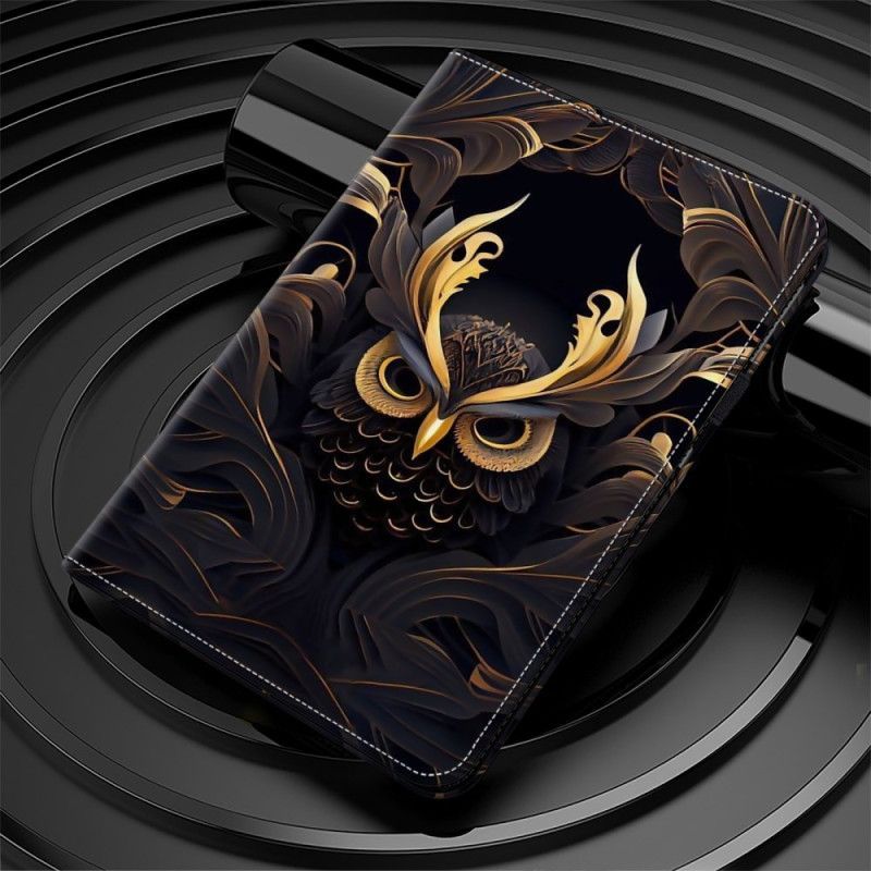 Housse Samsung Galaxy Tab S10 Plus / S9 FE Plus / S9 Plus Hibou Doré