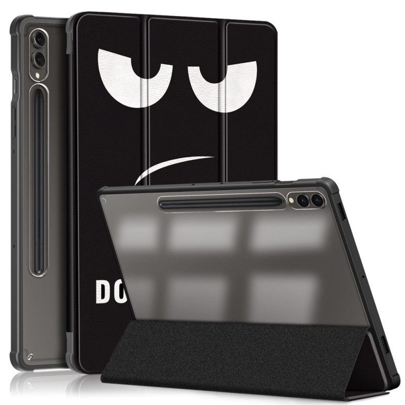Smart Case Samsung Galaxy Tab S10 Plus / S9 Plus Dos Transparent Don't Touch Me