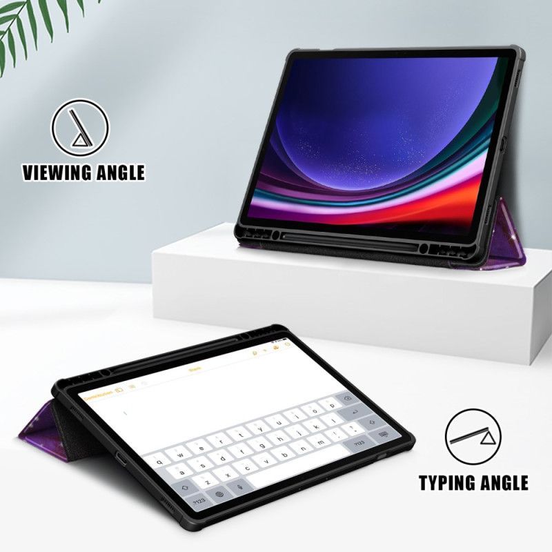 Smart Case Samsung Galaxy Tab S10 Plus / S9 Plus Dos Transparent Galaxie