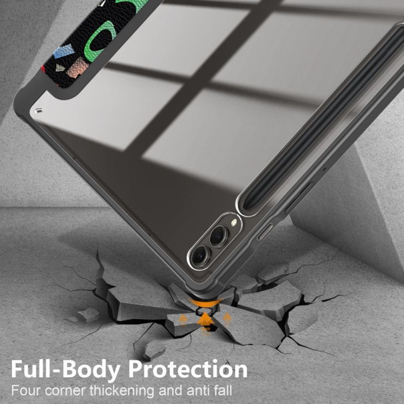 Smart Case Samsung Galaxy Tab S10 Plus / S9 Plus Dos Transparent Graffiti