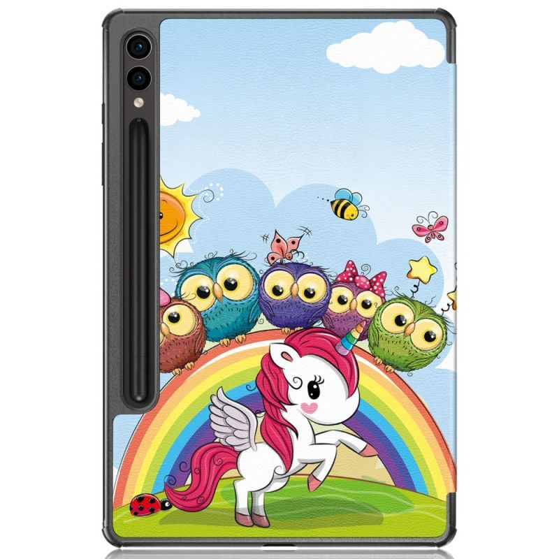 Smart Case Samsung Galaxy Tab S10 Plus / S9 Plus Porte-Stylet Licorne
