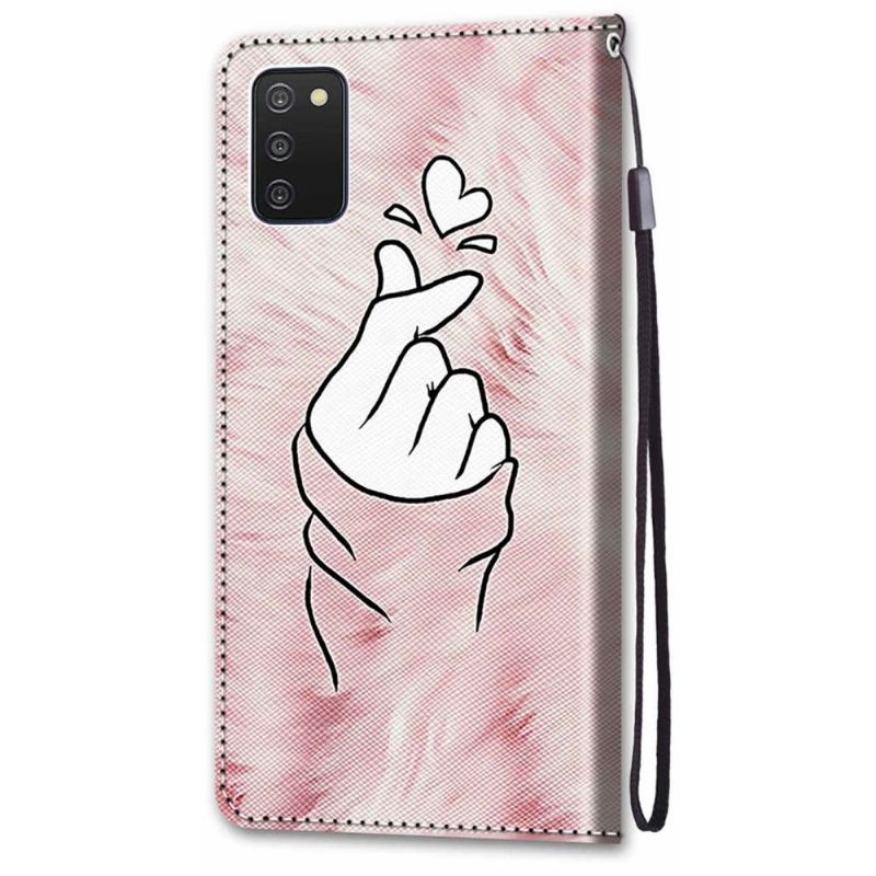 Housse Samsung Galaxy A03s Coeur Coréen