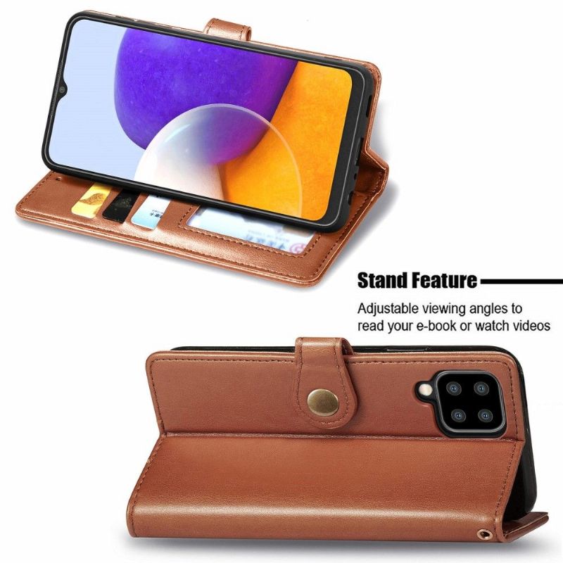 Housse Samsung Galaxy A22 4G Indila Simili Cuir Porte Cartes