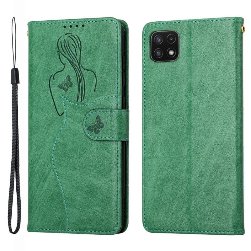 Housse Samsung Galaxy A22 4G Premium illustration fille