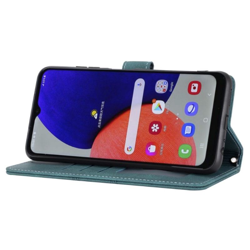 Housse Samsung Galaxy A22 4G SOFIA effet cuir à lanière