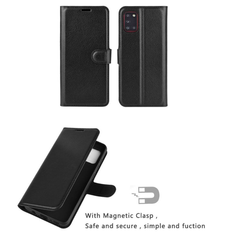 Housse Samsung Galaxy A31 portefeuille style cuir