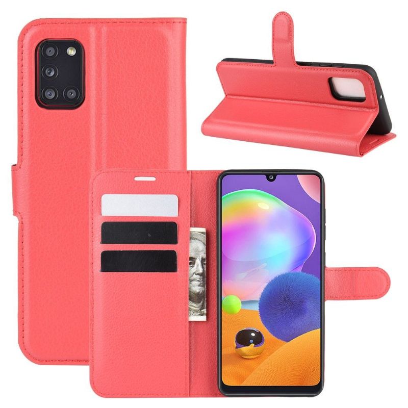 Housse Samsung Galaxy A31 portefeuille style cuir