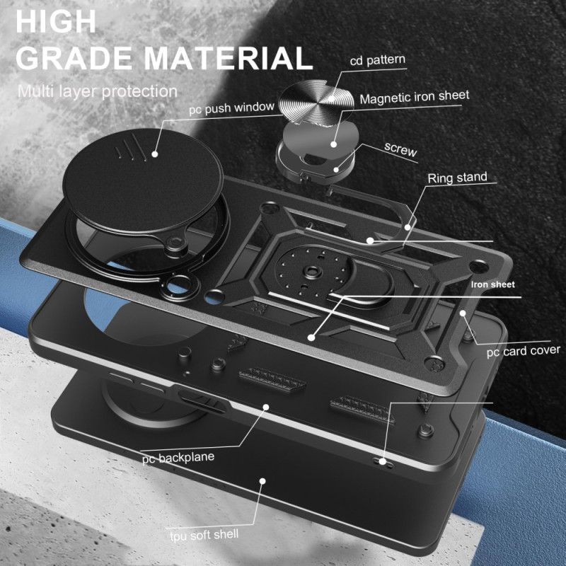 Coque Vivo X200 Protection Caméra Coulissante et Support