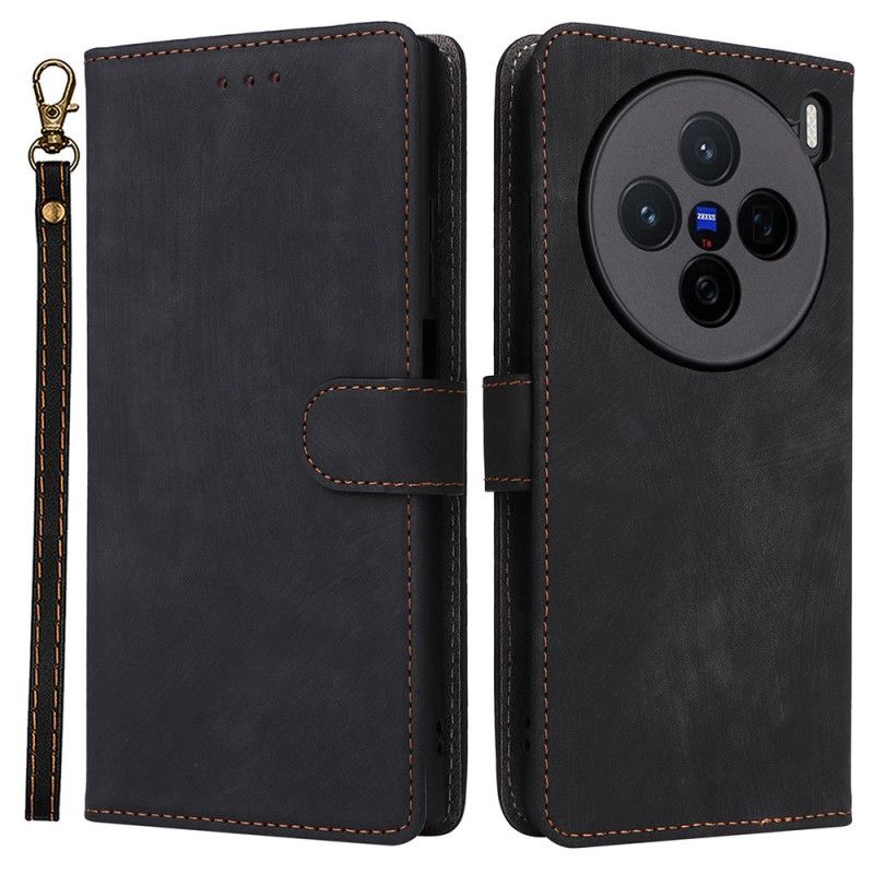 Housse Vivo X200 Effet Daim à Lanière