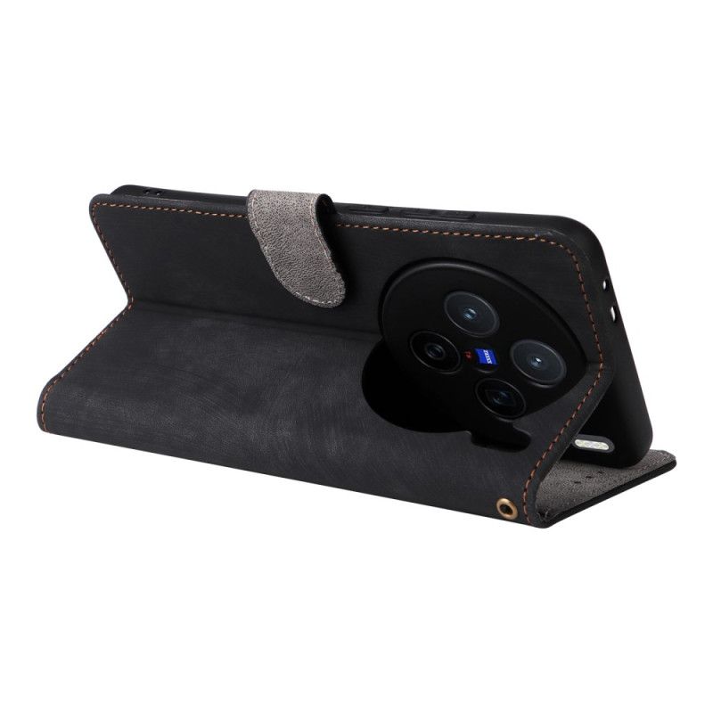 Housse Vivo X200 Effet Daim à Lanière