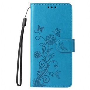 Housse Vivo X200 Motif Papillon Floral
