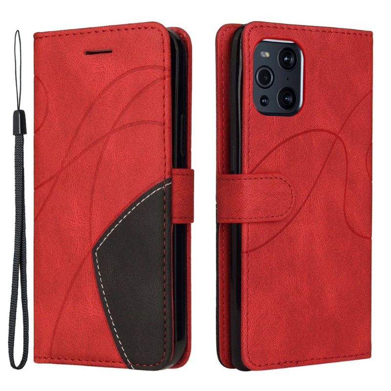 Housse Oppo Find X3 Pro Bicolore artistique