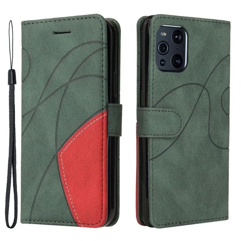 Housse Oppo Find X3 Pro Bicolore artistique