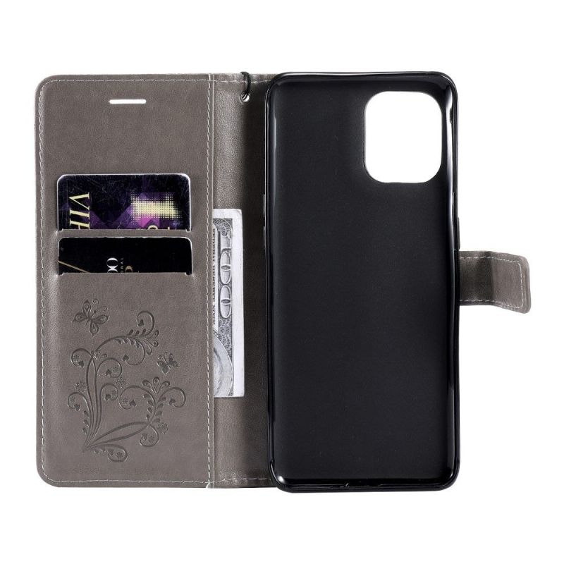 Housse Oppo Find X3 Pro Papillons fonction support