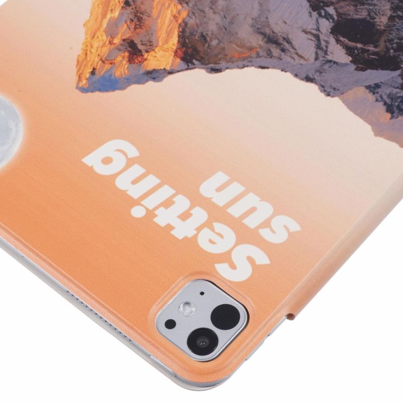 Smart Case iPad Pro 13 (2024) Origami et support Montagne Enneigée