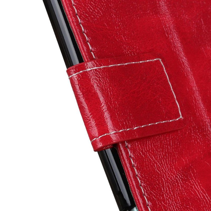 Housse Huawei P Smart 2021 effet cuir luxueux coutures