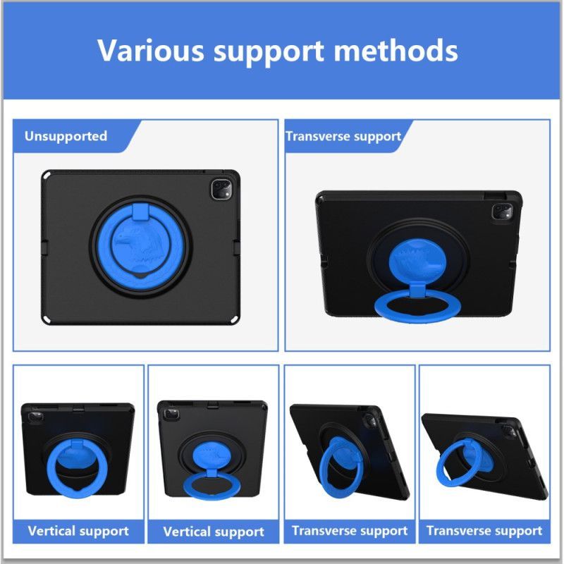 Coque iPad Pro 13 (2025) / 13 (2024) / Air 13 (2025) / (2024) EVA avec Bandoulière et Film Protecteur