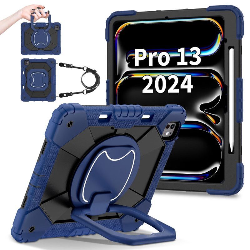 Coque iPad Pro 13 (2025) / 13 (2024) Bicolore Support et Bandoulière