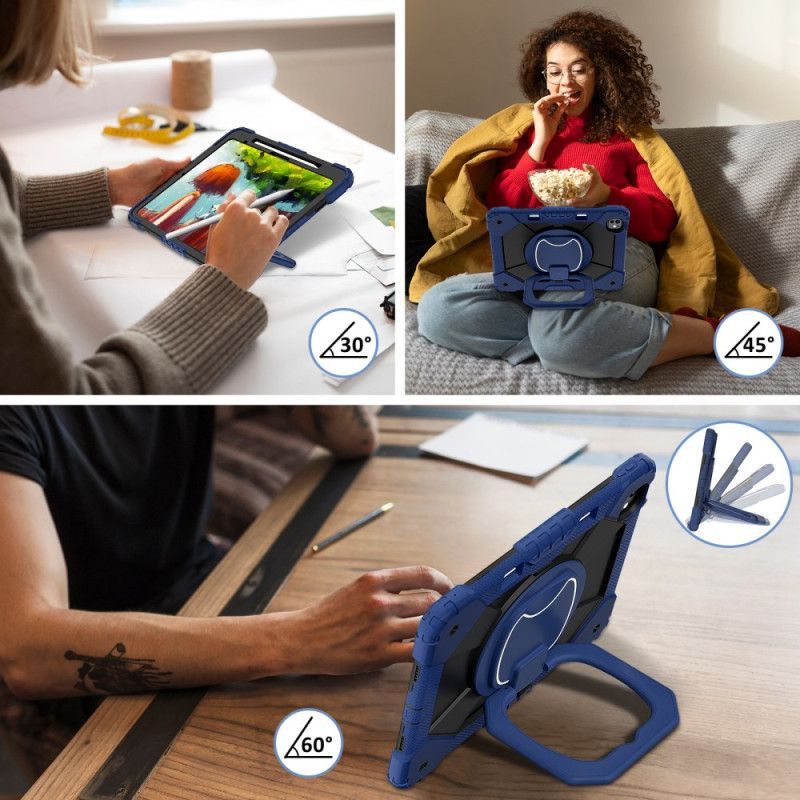 Coque iPad Pro 13 (2025) / 13 (2024) Bicolore Support et Bandoulière