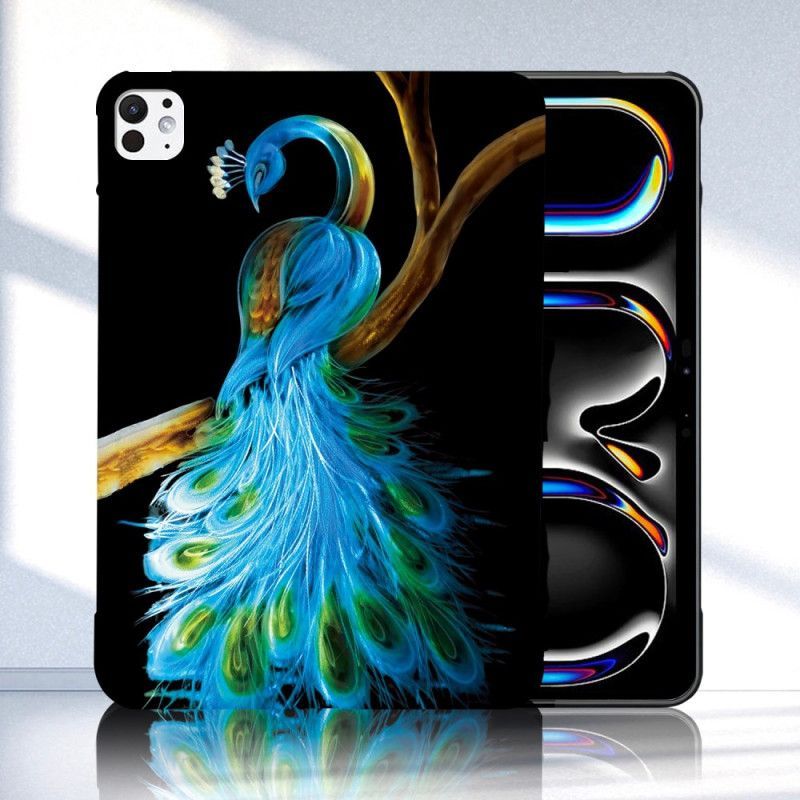 Coque iPad Pro 13 (2025) / 13 (2024) Motif Paon