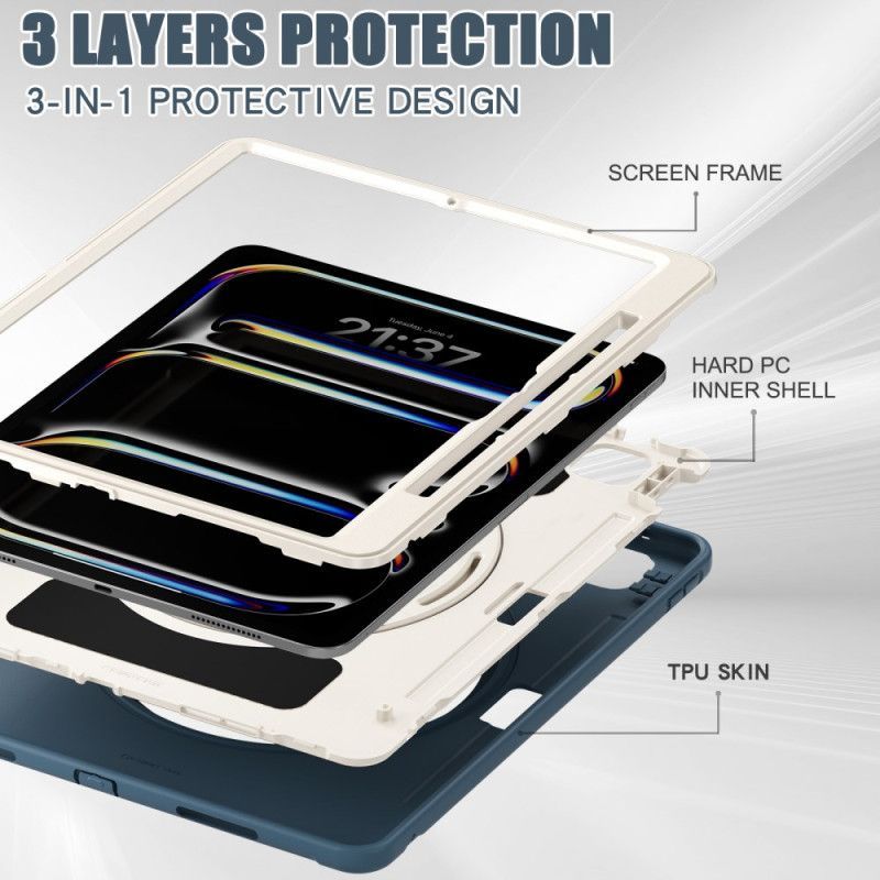 Coque iPad Pro 13 (2025) / 13 (2024) Poignée-Support et Porte-Stylet